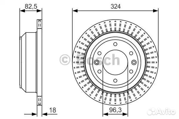 Диск тормозной 0986479U29