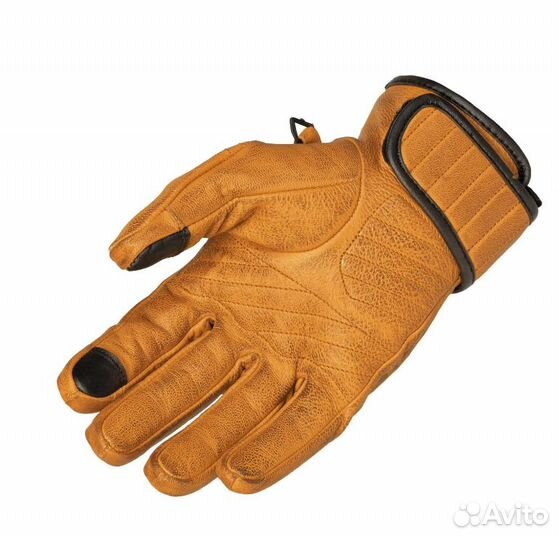 Мото перчатки кожаные torc Carson Gold, L, XL