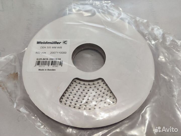 Маркировка клемм Weidmüller