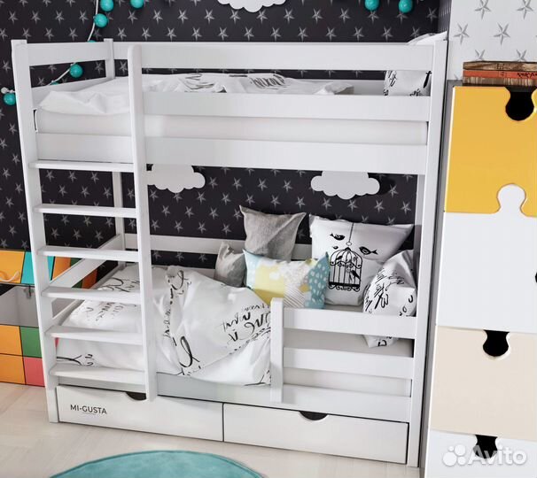 Детская кровать двухъярусная