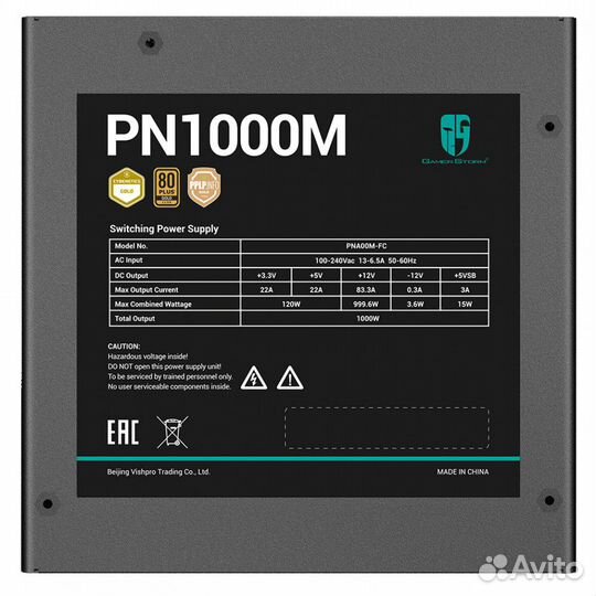 Блок питания GamerStorm PN1000M 676006