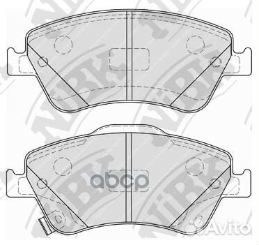 Колодки тормозные дисковые передние NiBK PN1834