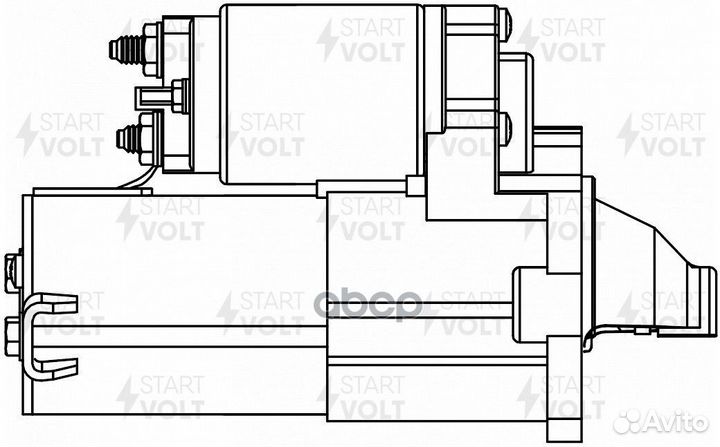 Стартер для а/м Chery QQ6 (06) 1.1i 1,1кВт (LS