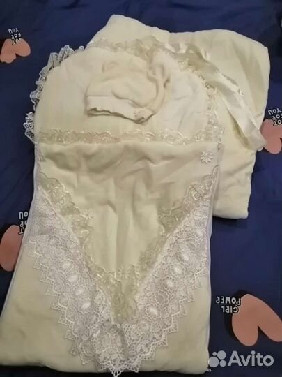 Конверт на выписку плюшевый