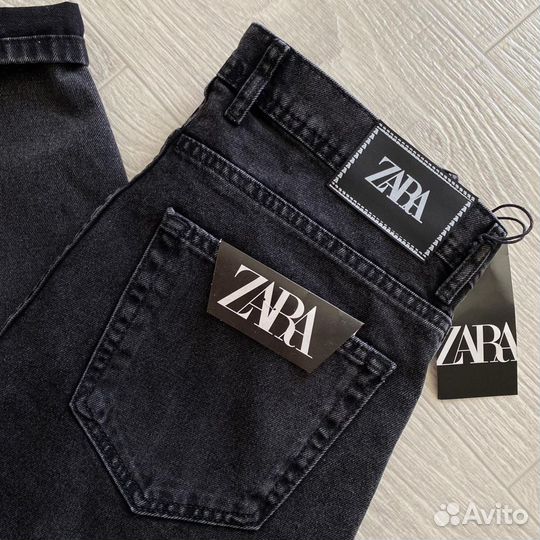 Джинсы бананы широкие zara