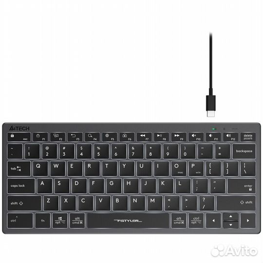 Клавиатура A4Tech Fstyler FX61 Grey #368487