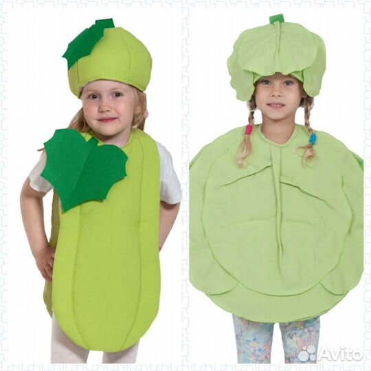 Карнавальный костюм огурец Чиполлино тыква помидор
