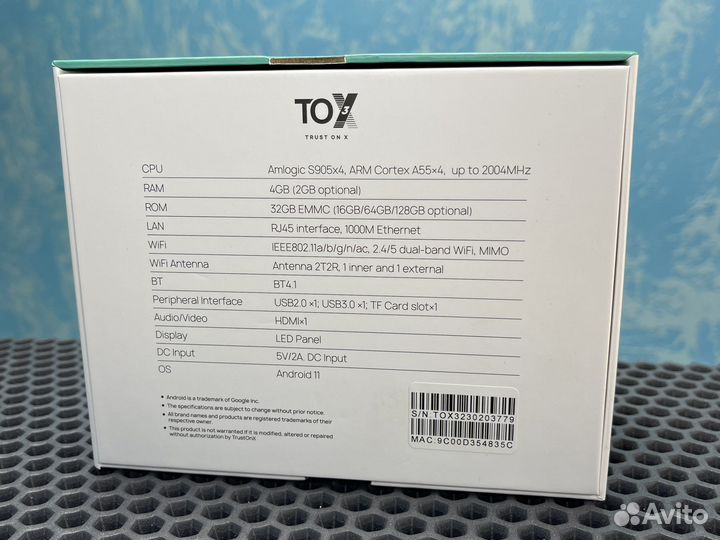 Смарт тв приставка TOX 3