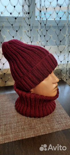 Комплект шапка и снуд