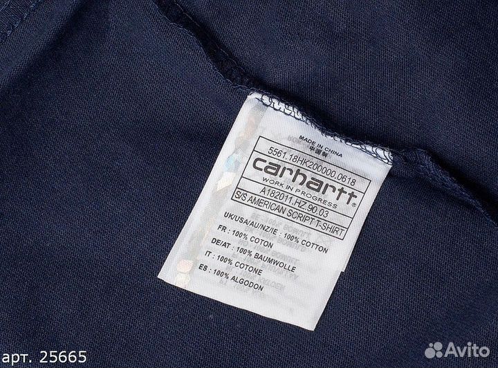 Футболка Carhartt pocket 2 синяя