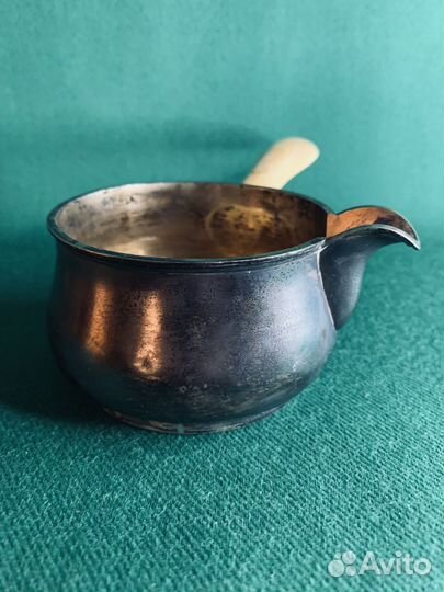 Старинный ковш, соусник, серебро 84 проба