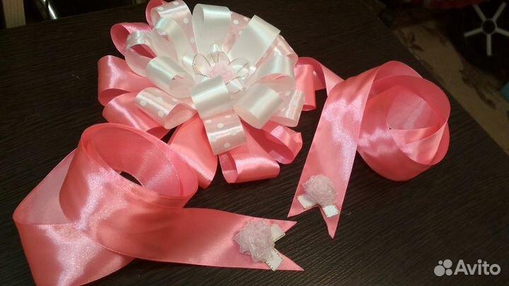 Бант на выписку новорожденного