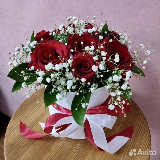 Цветы в коробке 186