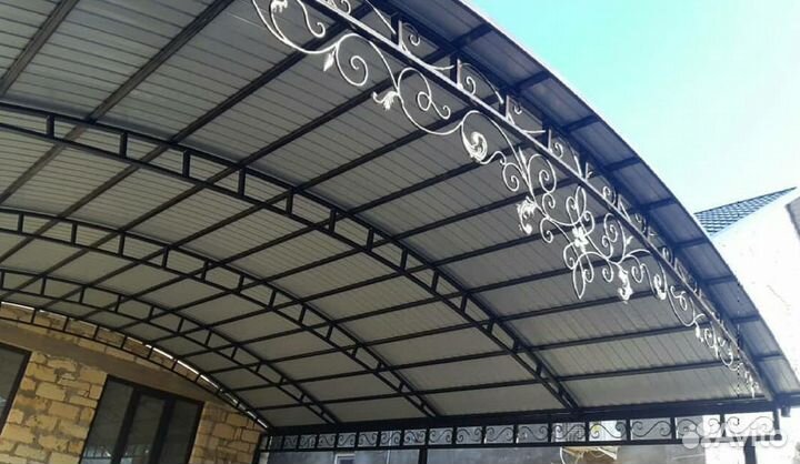 Кованые перила,навесы,ограждения,двери,козырьки