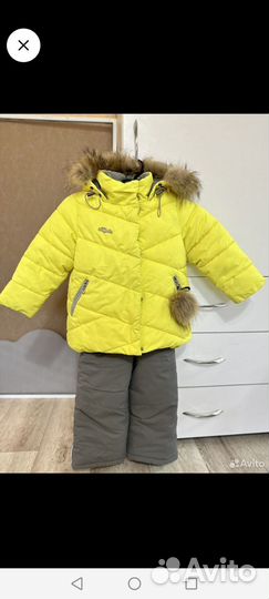 Зимний костюм для девочки 104 110