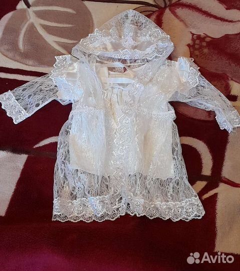 Комплект на крестины для девочки