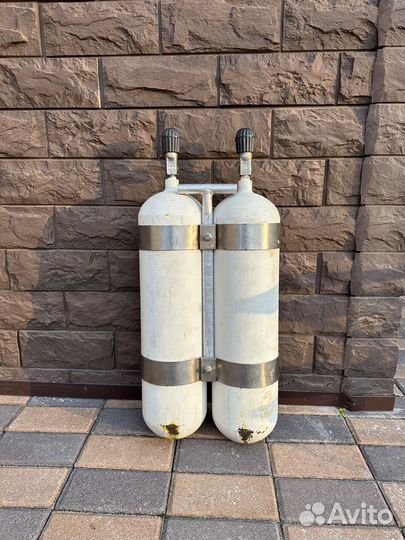 Спарка 2*7 литров 300bar баллоны для дайвинга