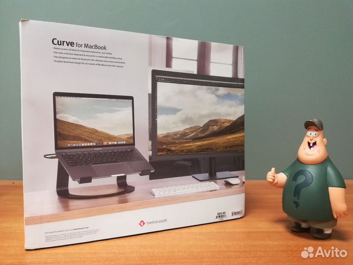 Подставка для ноутбука Twelve south Curve, черный