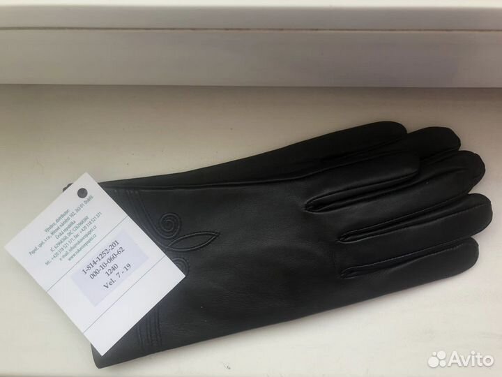 Перчатки кожаные новые