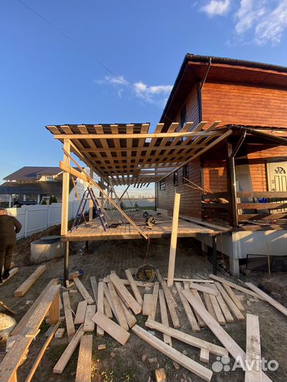 Строительство пристроек террас веранд