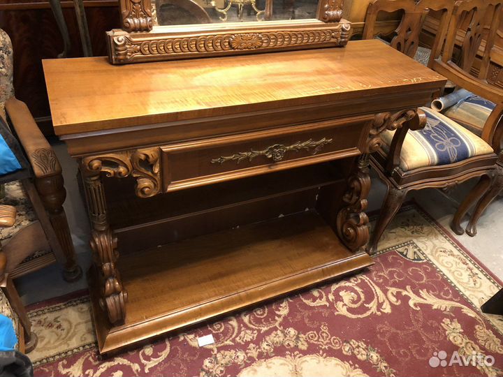 Винтажная консоль с зеркалом Италия