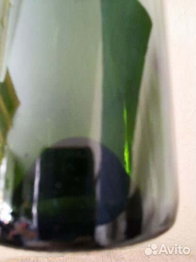 Бутылка винная зелено-оливковая (декор)