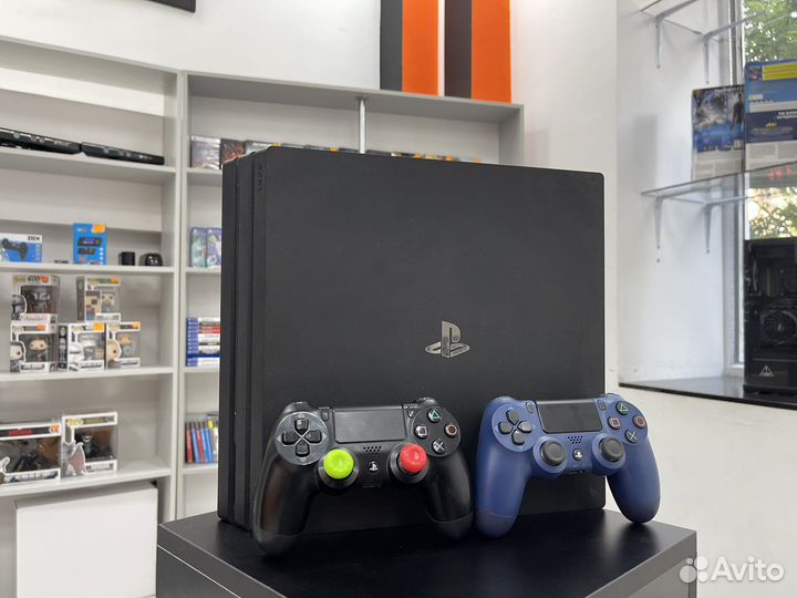 Sony playstation 4 pro + 2 геймпада