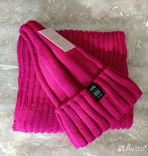 Новый зимний комплект шапка+снуд