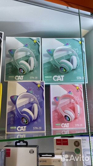 Беспроводные наушники со светящимися ушками STN-28