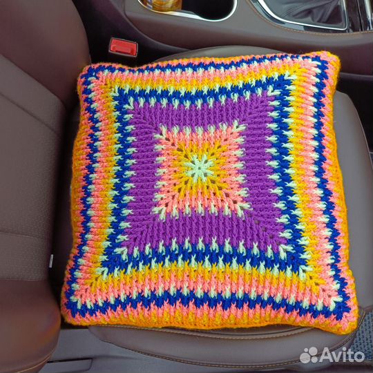 Вязанные подушки