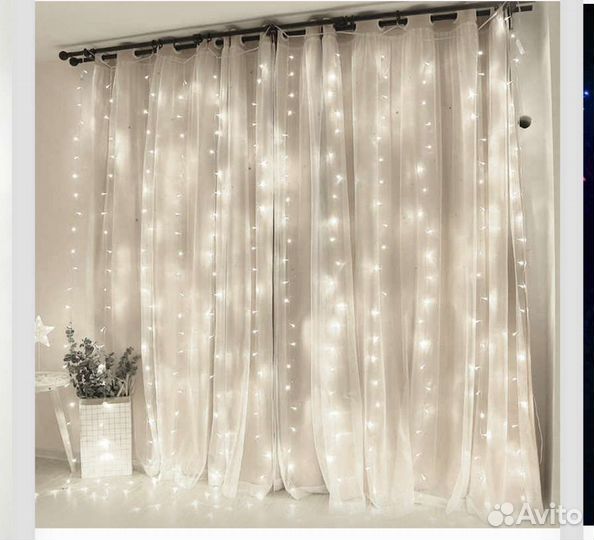 Гирлянды шторы