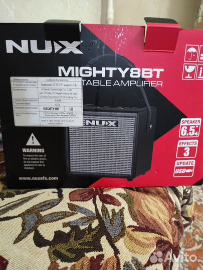 Гитарный комбоусилитель nux Mighty 8Вт