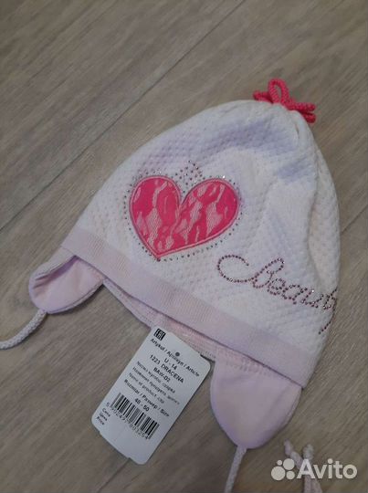 Шапка для девочки от 0 до года новые