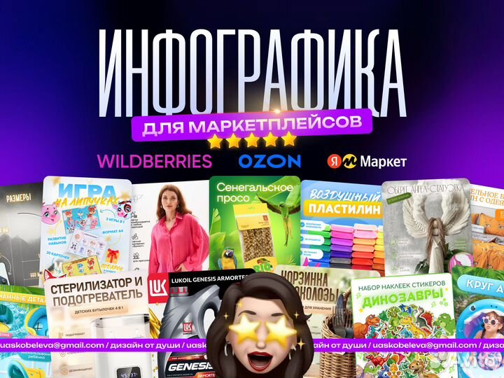 Инфографика для маркетплейсов Wildberries ozon