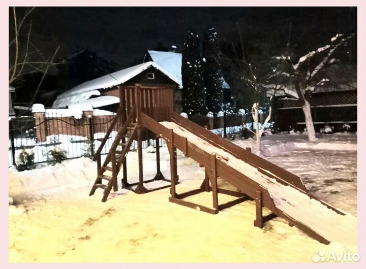 Детская горка уличная зимняя ледянка