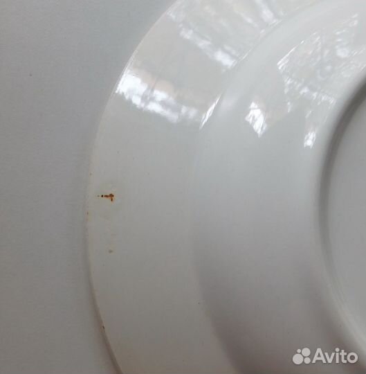 Большая фарфоровая тарелка Олимпийский мишка Буди