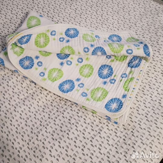 Плед одеяло муслиновый.120*120 Happy Baby