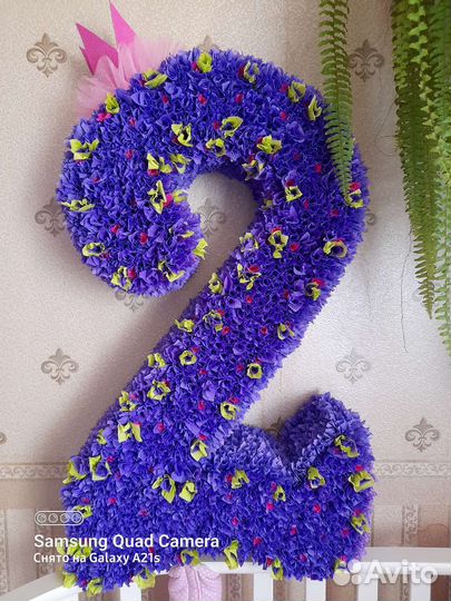 Цифра 2 для девочки