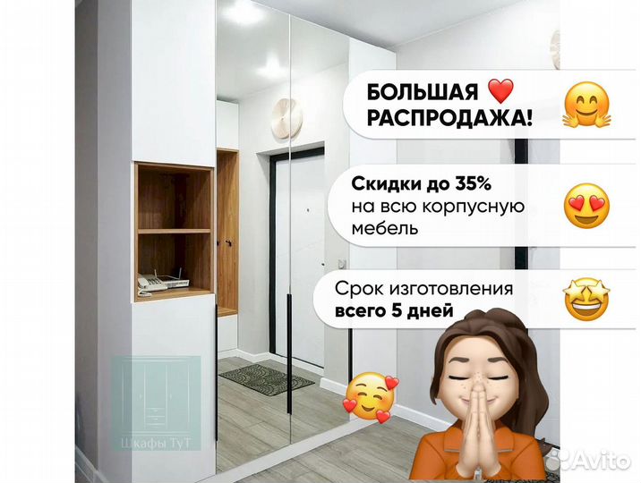 Шкаф купе с зеркалом