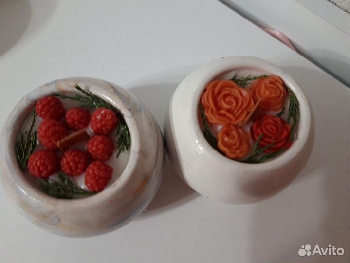 Контейнерные арома свечи ручной работы