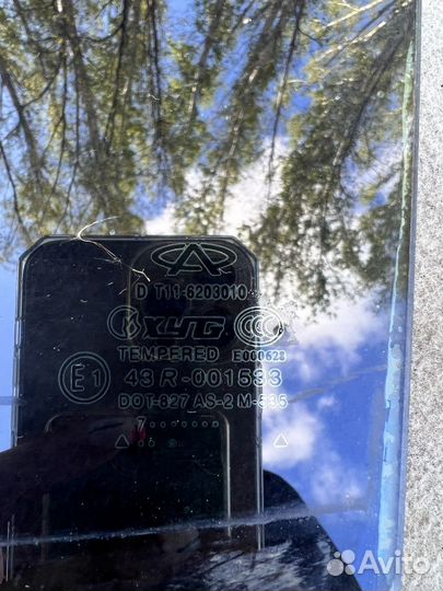 Стекло двери заднее левое Chery Tiggo T11