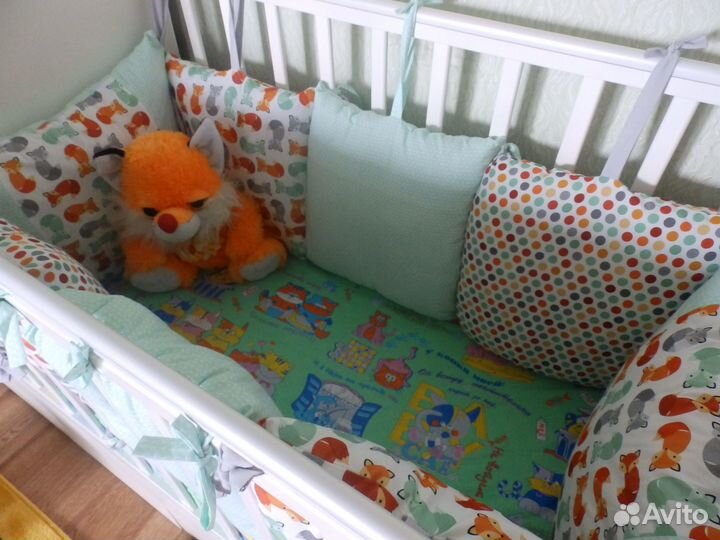 Бортики подушки в детскую кроватку