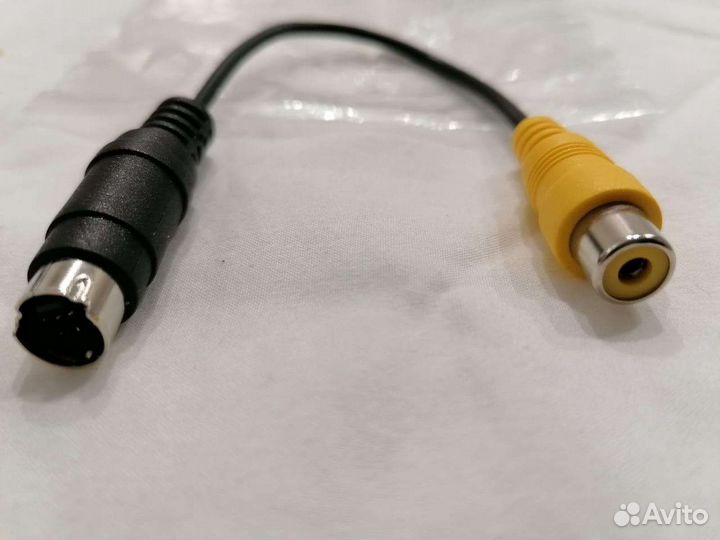 Кабель переходник S-video на RCA (тюльпан)