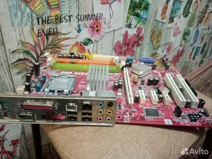 Материнская плата с процессором