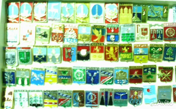 Коллекция значков (гербов) городов СССР, 114 шт