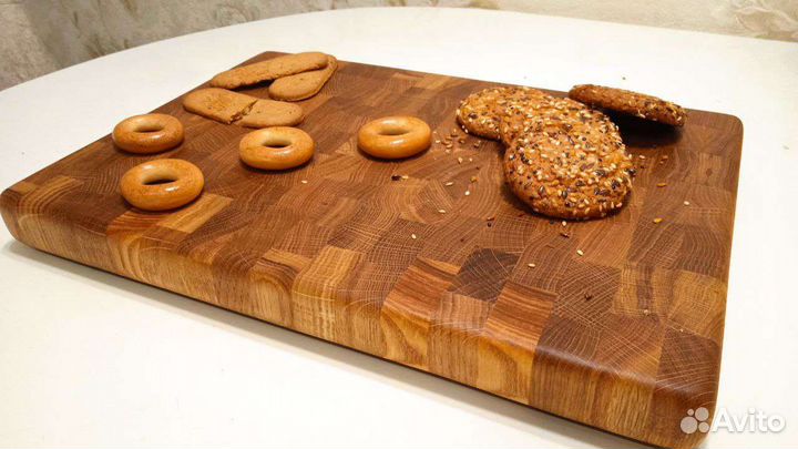 Торцевая разделочная доска из дуба