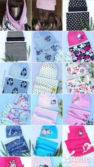 Детская шапка и снуд