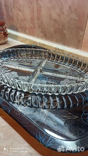 Менажница хрустальная