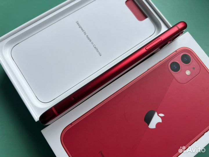 iPhone 11 128gb АКБ 100% Red (sim+esim)