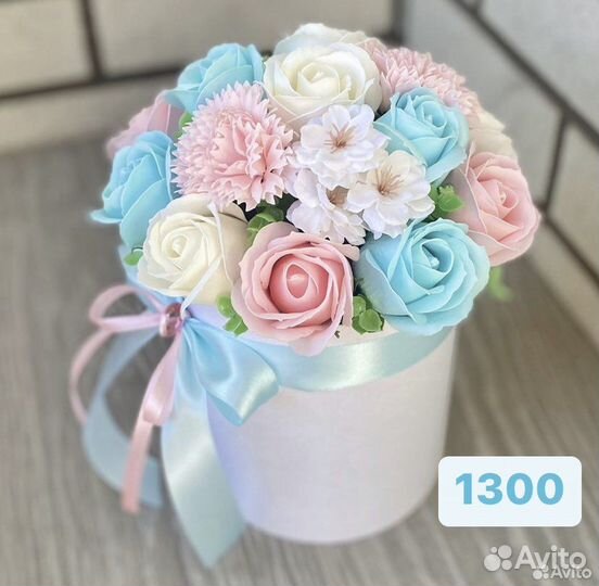 Букет из мыльных роз